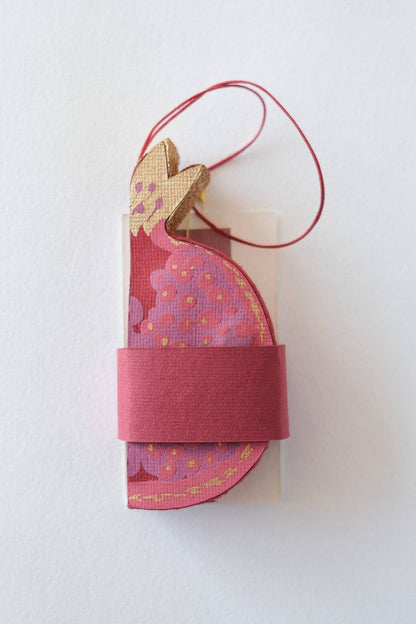 Pomegranate Honeycomb Paper Ornament