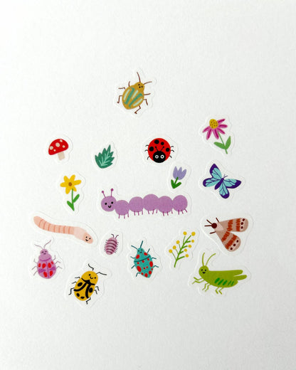 Bugs Jumble Washi Sticker Set, 40 Stickers