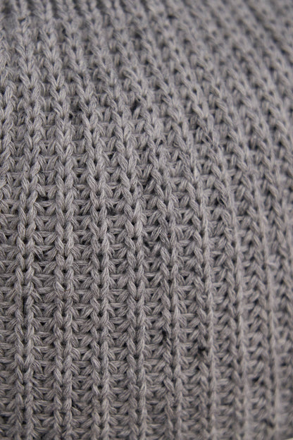 Upcycled Cotton Beanie : Grey Fleck