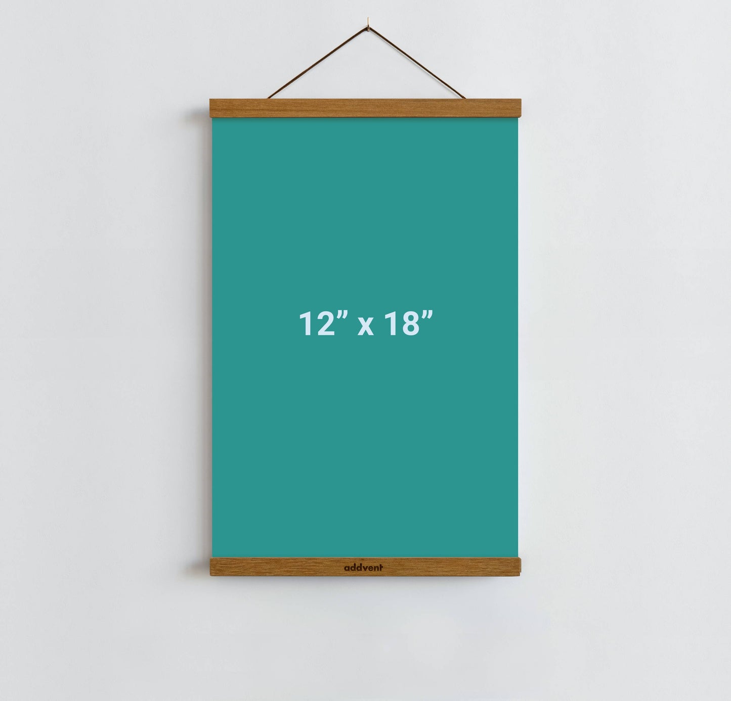 12 Inch Magnetic Wood Hanging Frame for Posters