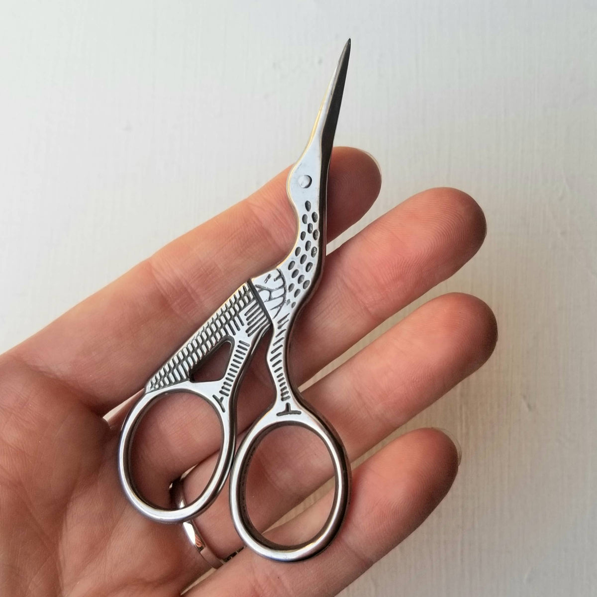 Stork Hand Embroidery Scissors