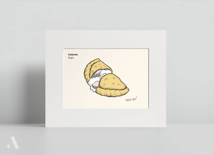 Pizzas of Italy Illustrated Art Print