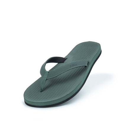 Women's Leaf Green Recycled Flip Flops