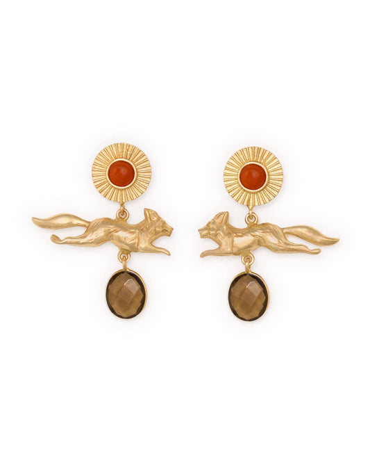 Felicity Fox Carnelian Earrings