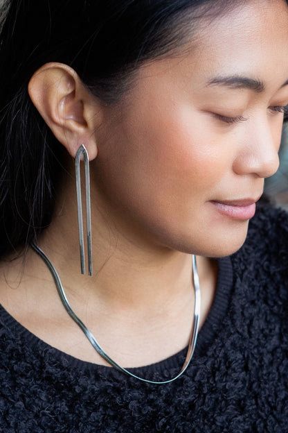 Boogie Nights Earring - Silver Rhodium Plated