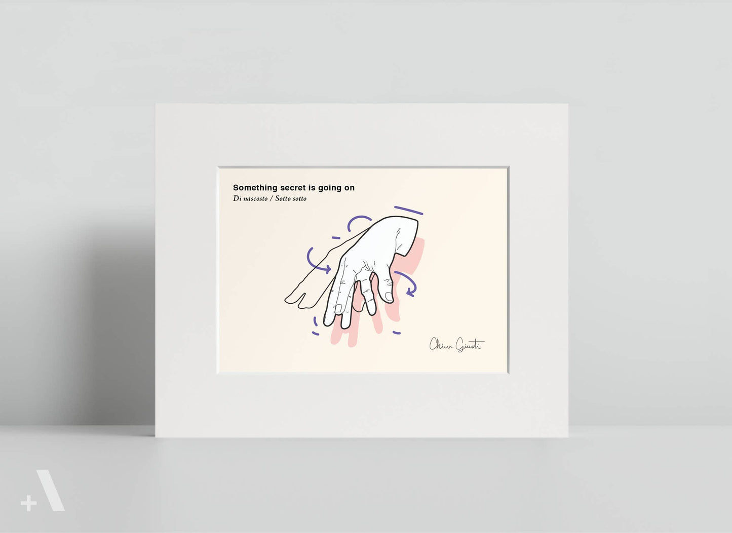 Italian Hand Gestures Illustrated Art Print