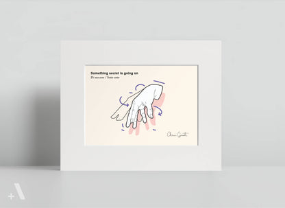 Italian Hand Gestures Illustrated Art Print
