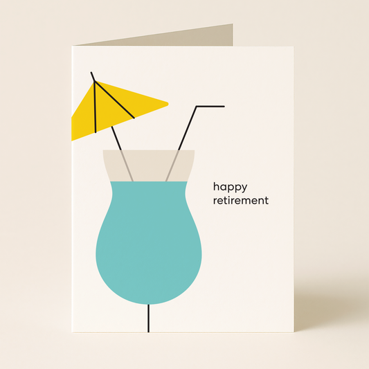Retirement Congratulations Cocktail Greeting Card