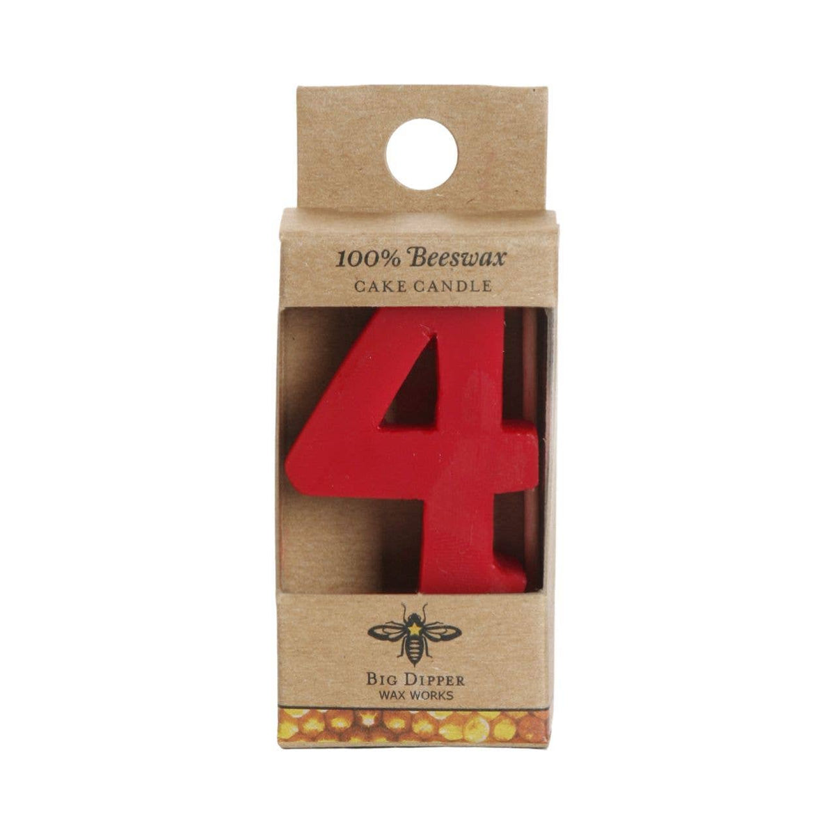 Beeswax Number Birthday Cake Candles