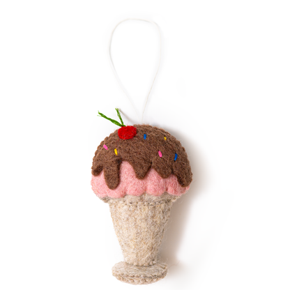 Sweet Treat Retro Felt Christmas Ornaments