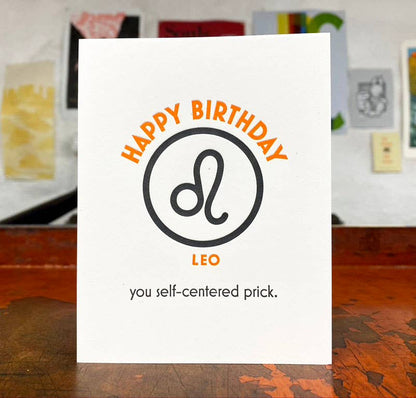 Leo Birthday Greeting Card