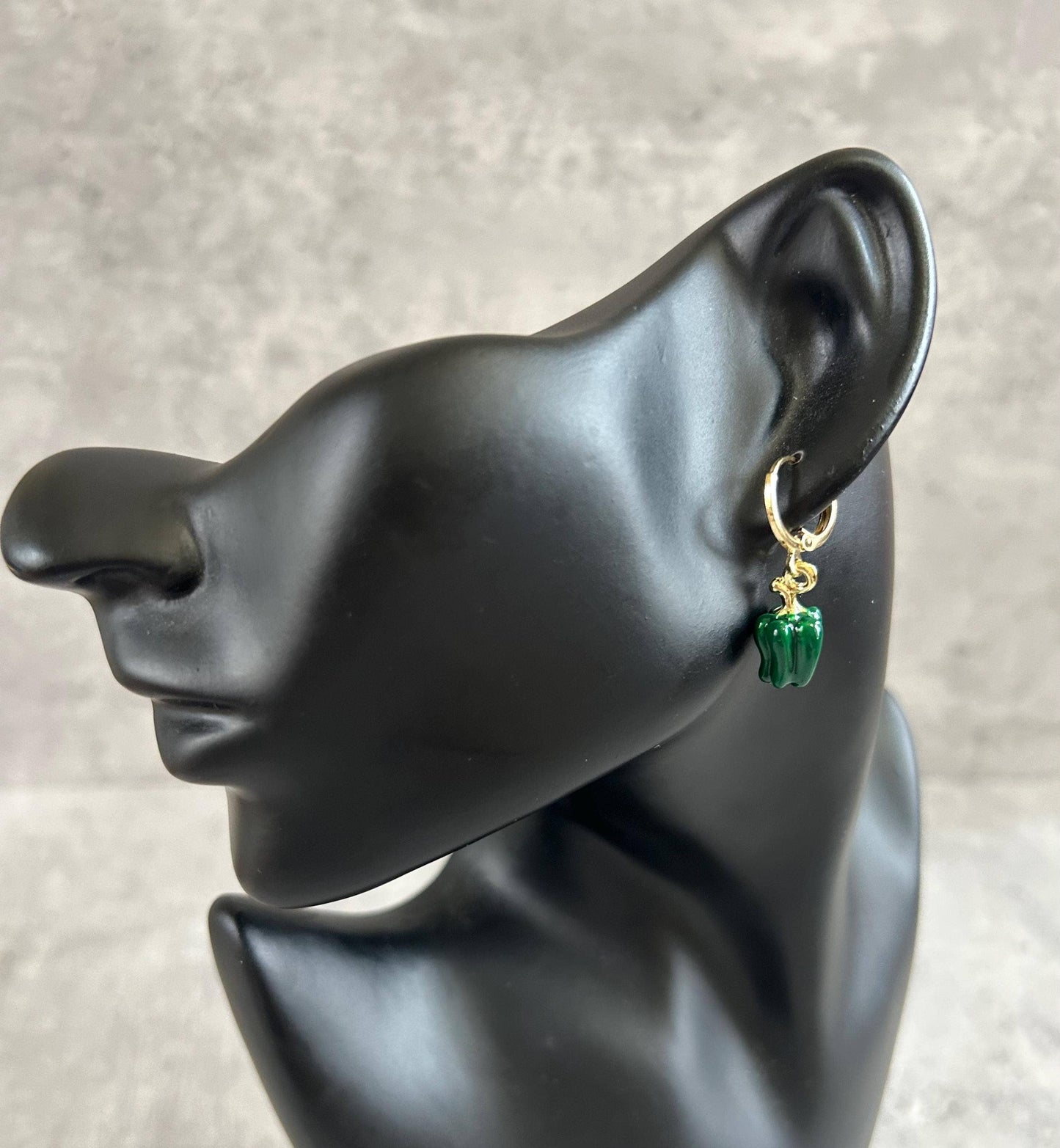 Lightweight Green Pepper Earrings