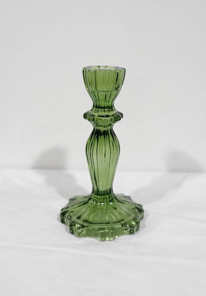 Glass Candlestick Holder