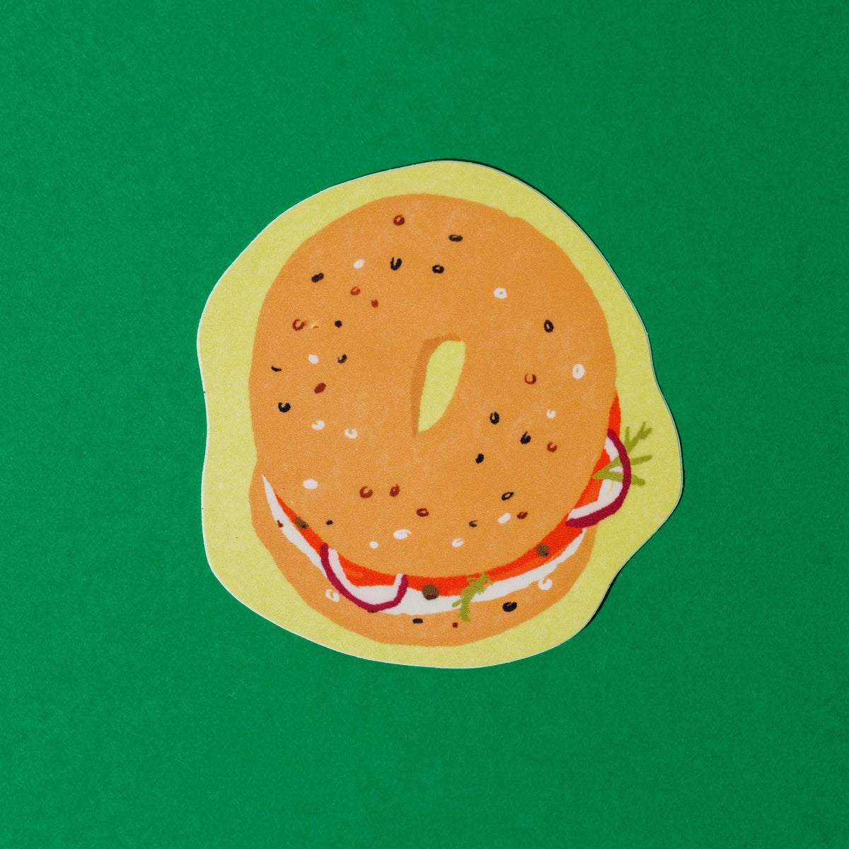 Lox Bagel Vinyl Sticker