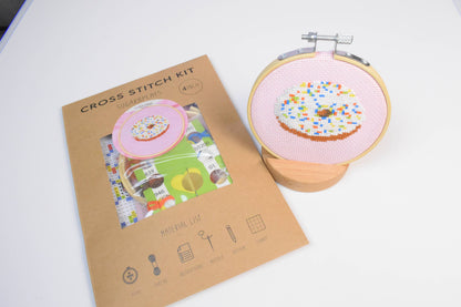 Donut Cross Stitch Kit for Beginners