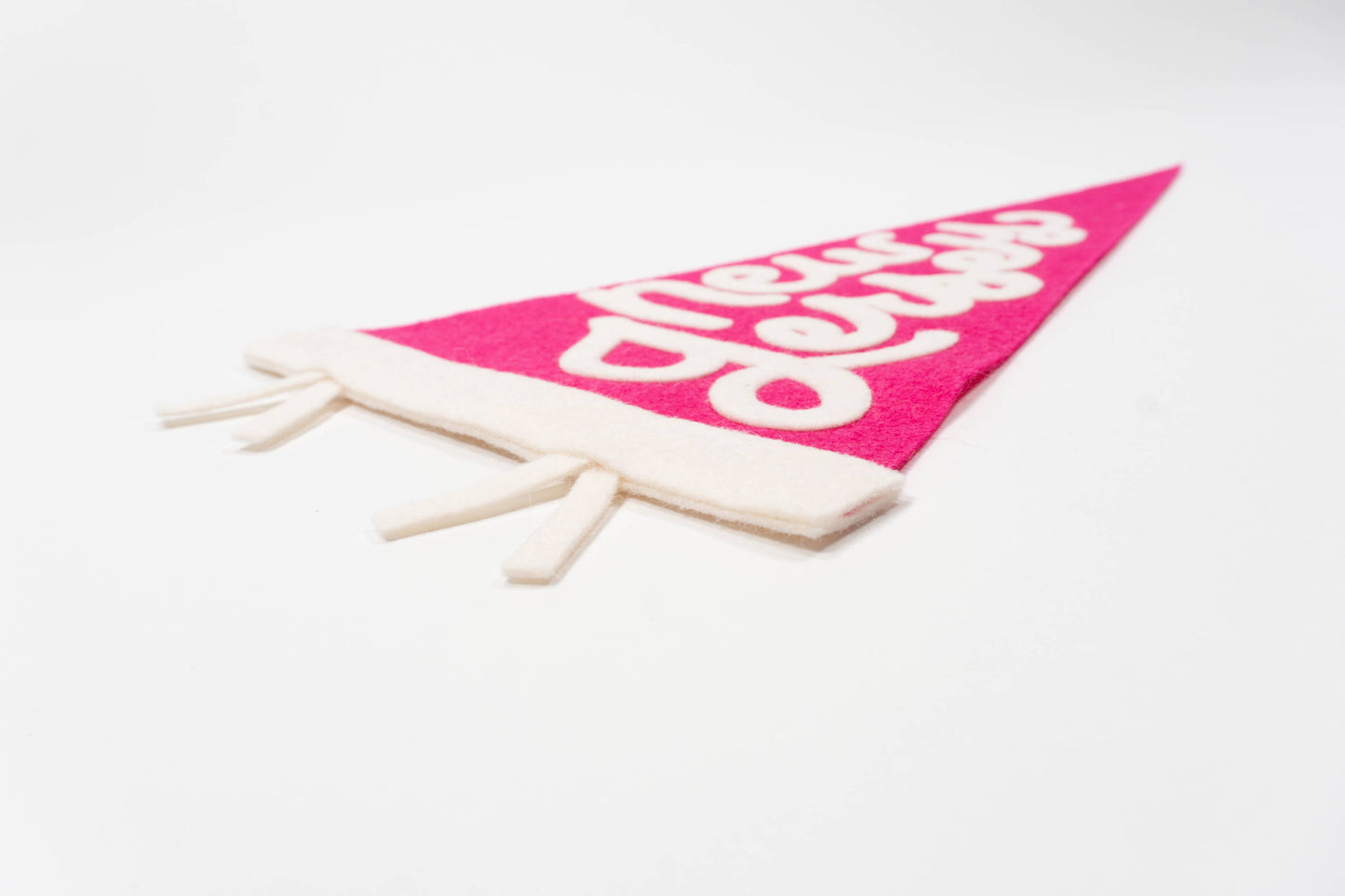 New Jersey Hand Lettered Wool Felt Pennant