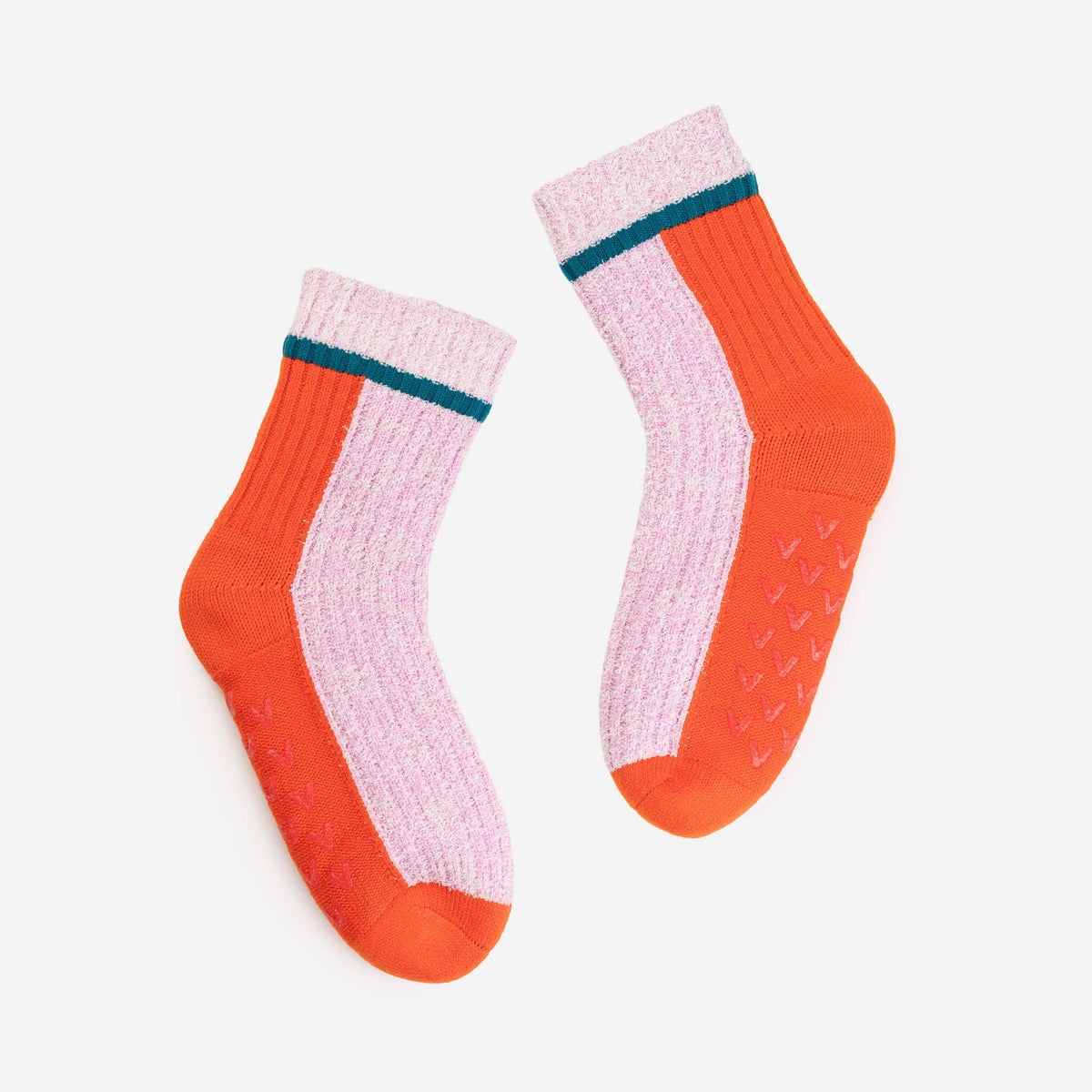Color Ragg Fleece Lined Knit House Socks