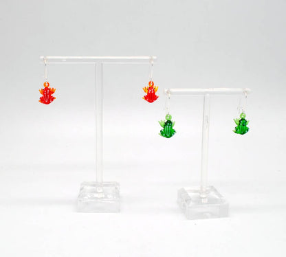 Frog Earrings - Green