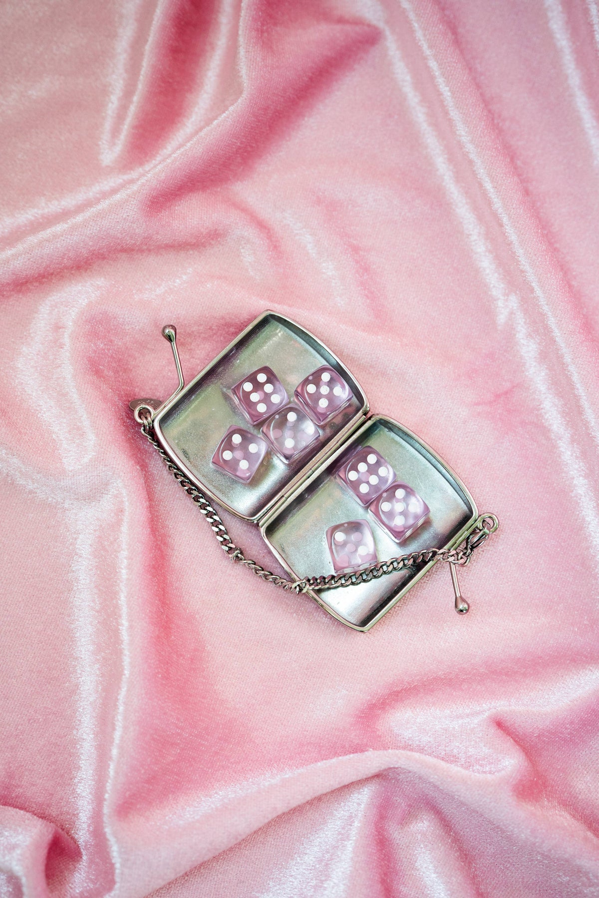 Pocket Purse Pill Case with Engraved Roses