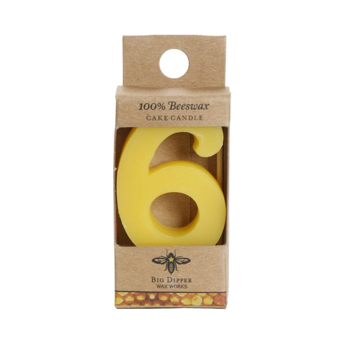 Beeswax Number Birthday Cake Candles