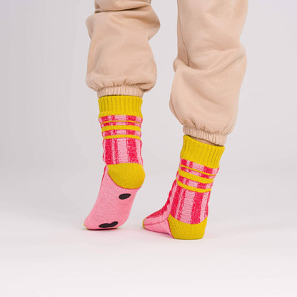 Plaid Stripe House Socks