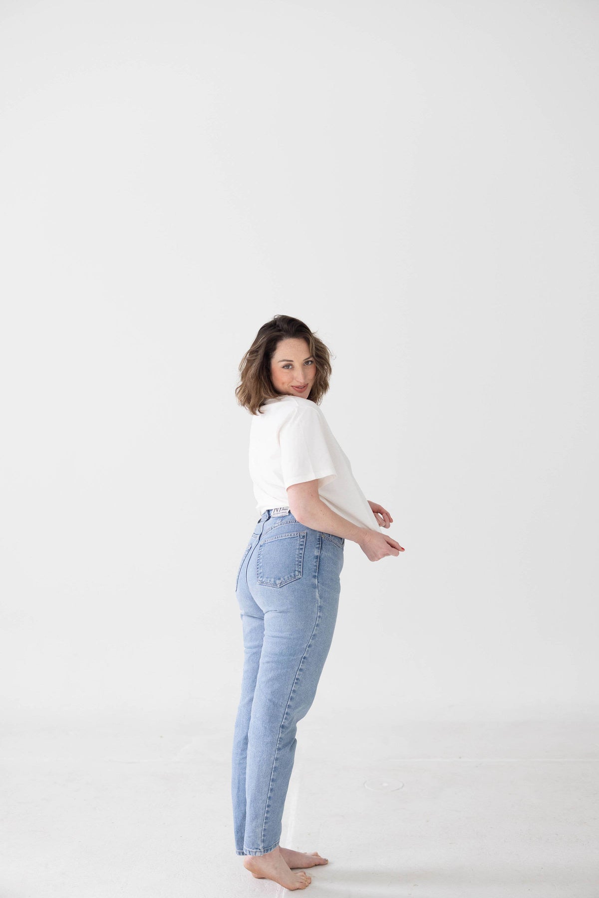 Boxy Crop Tee, White
