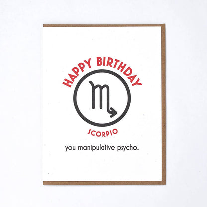 Scorpio Birthday Greeting Card