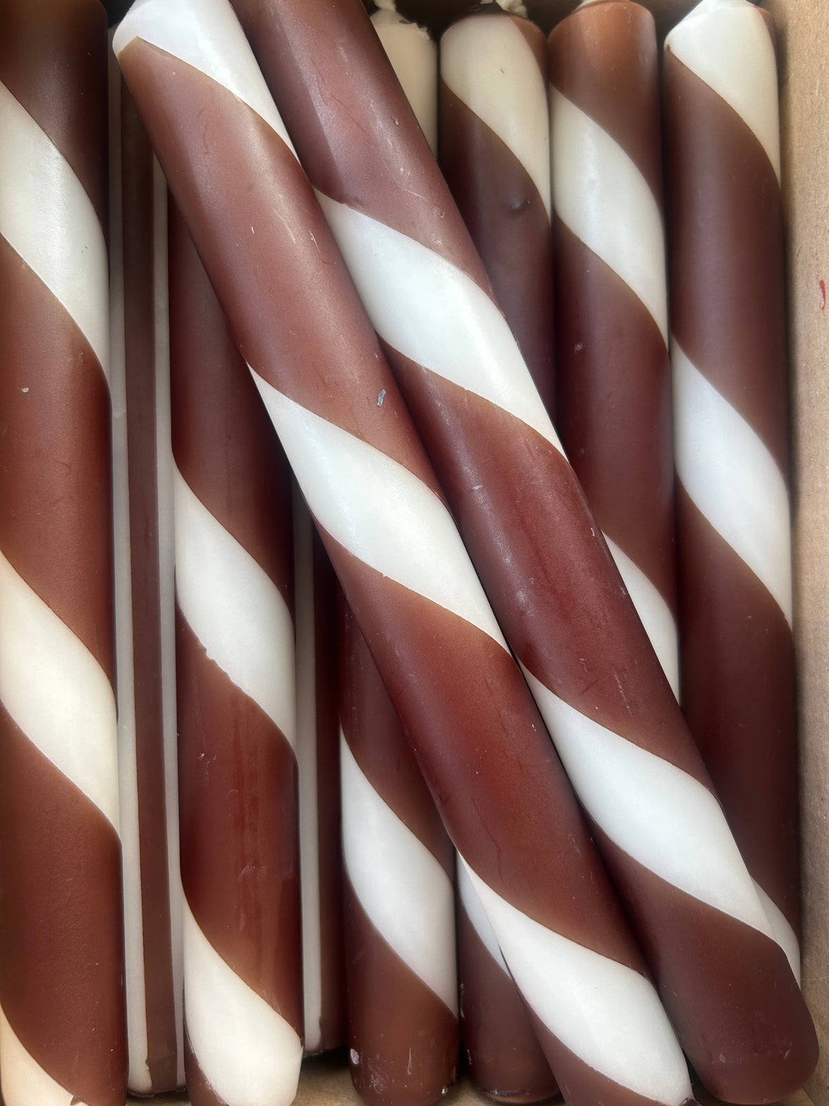 Twist Stripe Taper Candles