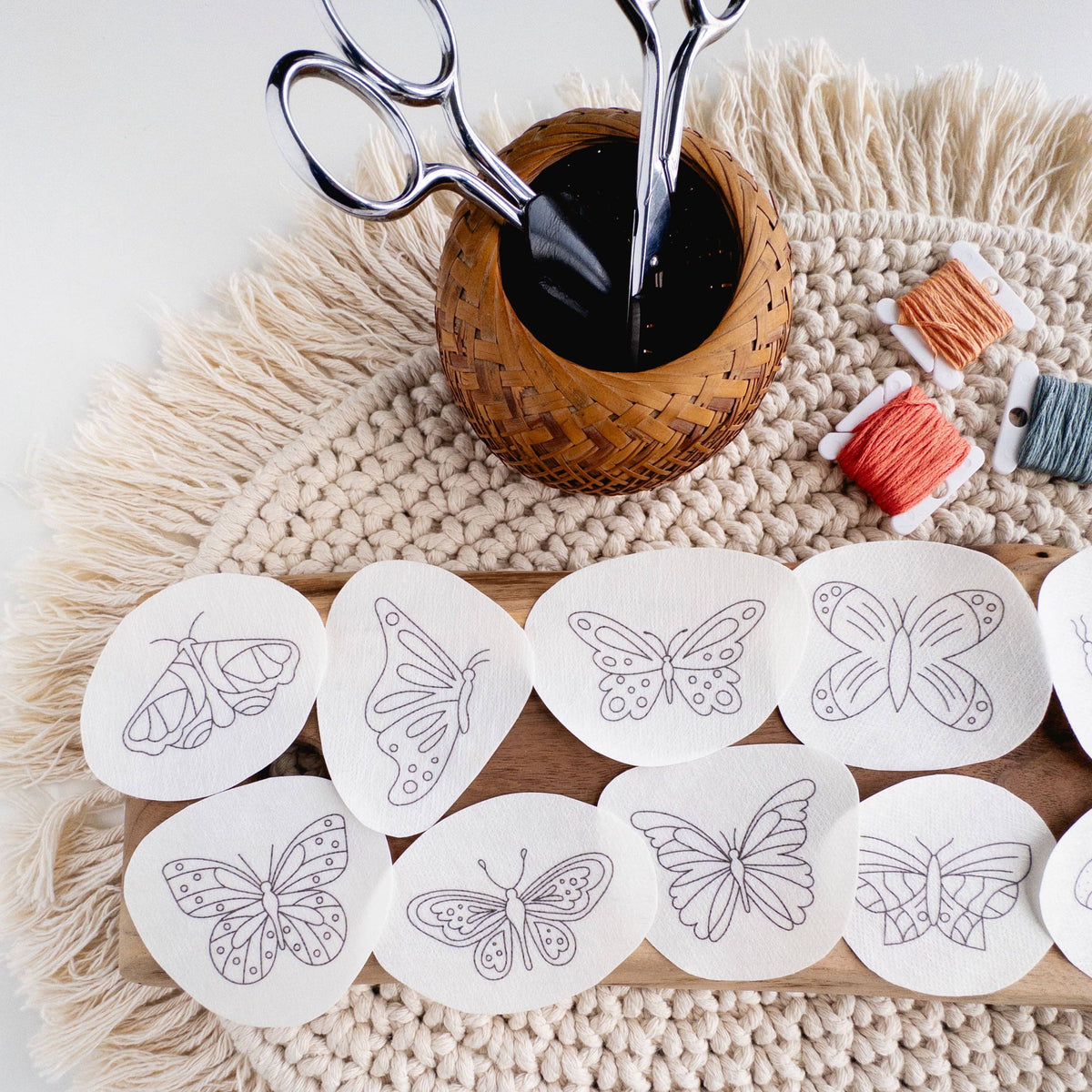 Butterfly Stick and Stitch Embroidery Patterns