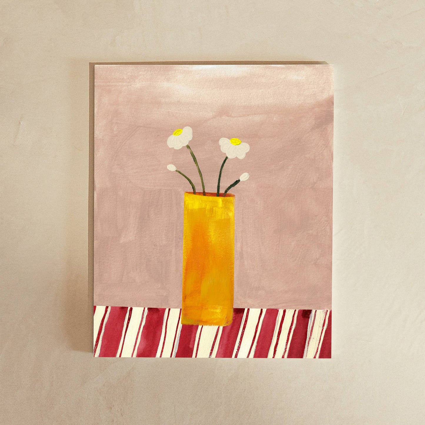 Modern Colorful Floral Vase Art
