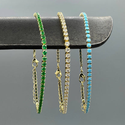 14k Gold Filled Mini CZ Tennis Bracelet
