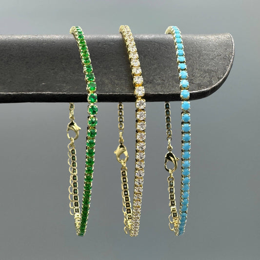 14k Gold Filled Mini CZ Tennis Bracelet