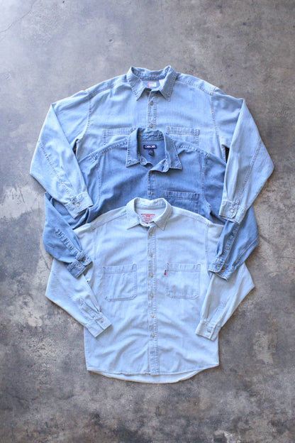 Upcycled Vintage Denim Chambray Shirt