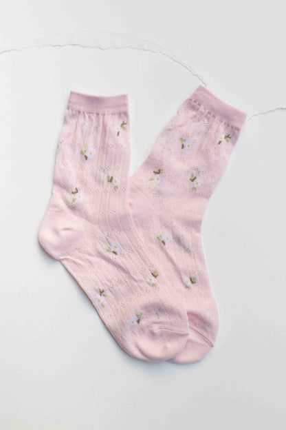 Mini Floral Cotton Socks
