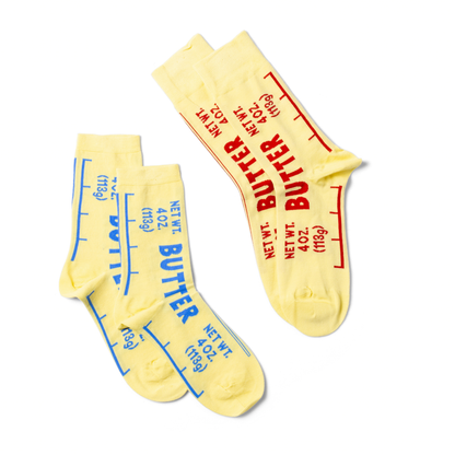Butter Stick Crew Socks in Soft Combed Cotton