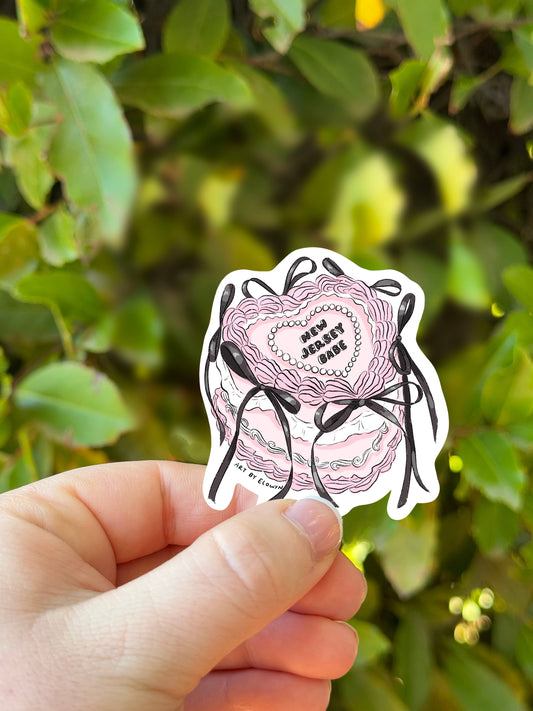 “Jersey Babe” Cake Sticker
