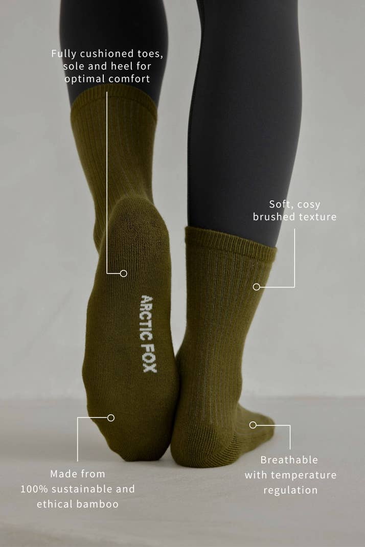 Cobalt Bamboo Arch Support Socks for Women