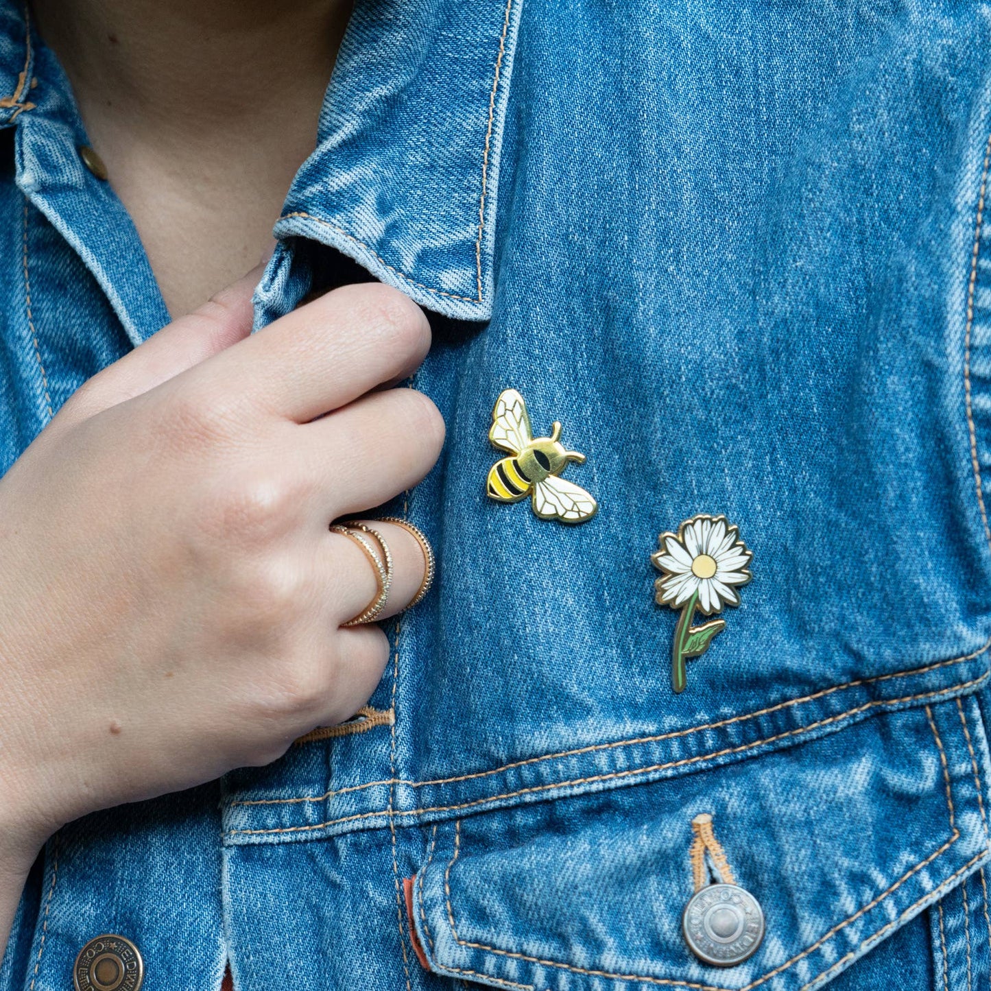 Queen Honey Bee Hard Enamel Lapel Pin