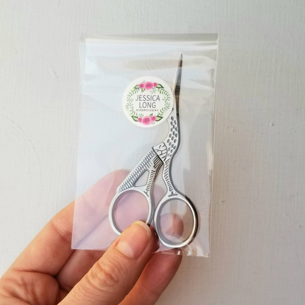 Stork Hand Embroidery Scissors