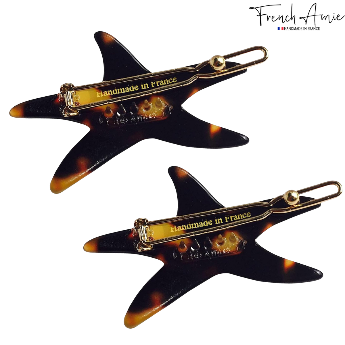 French Amie Starfish Acetate Hair Clip