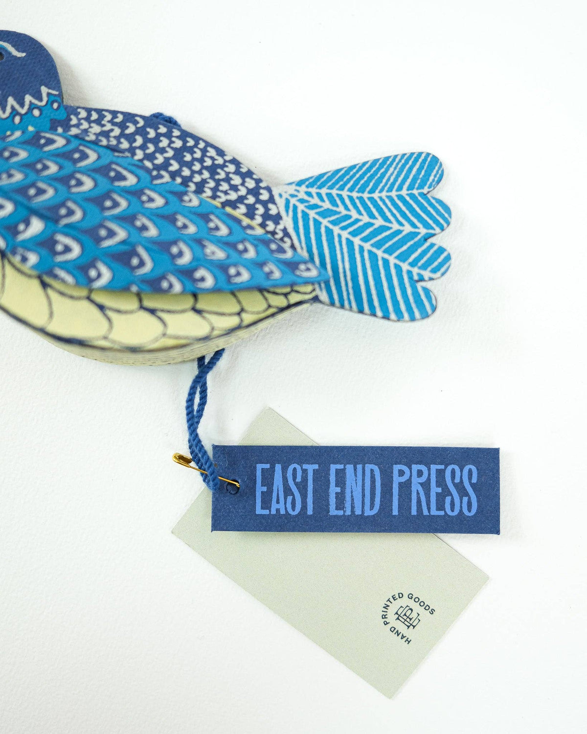 Dove Screen Printed Paper Christmas Ornament