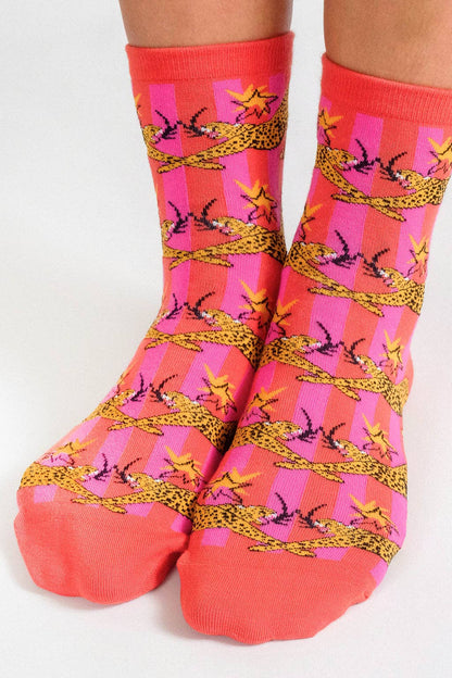 Cheetahs Knit Ankle Sock by MŪR