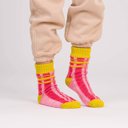 Plaid Stripe House Socks