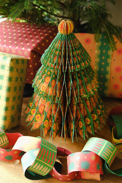 Christmas Tree Honeycomb Paper Decoration