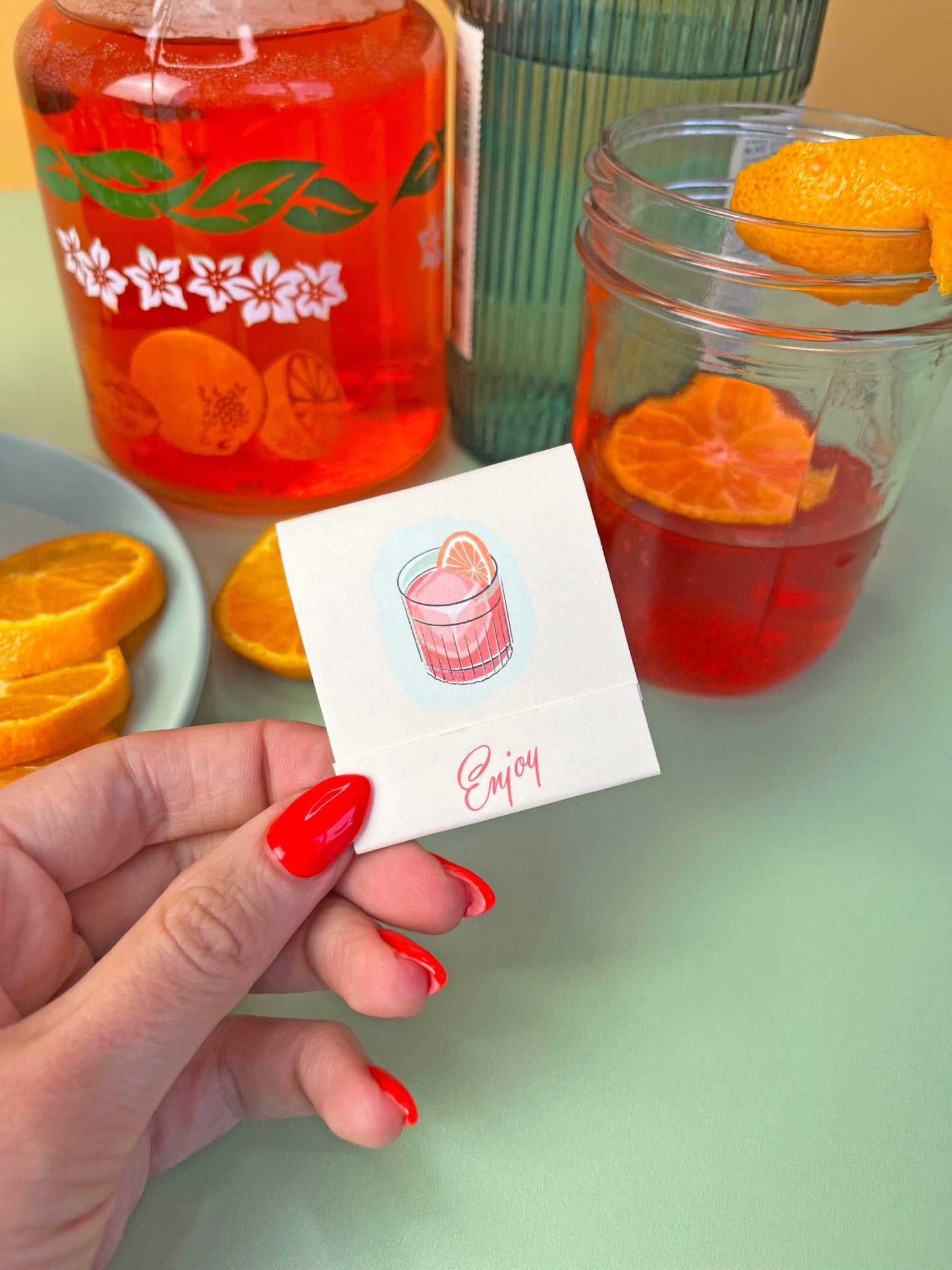 Negroni Cocktail Matchbook