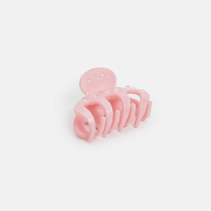 Small Pink Octopus Acetate Hair Claw Clip