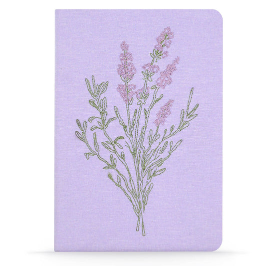 Lavender Bunch Embroidered Notebook