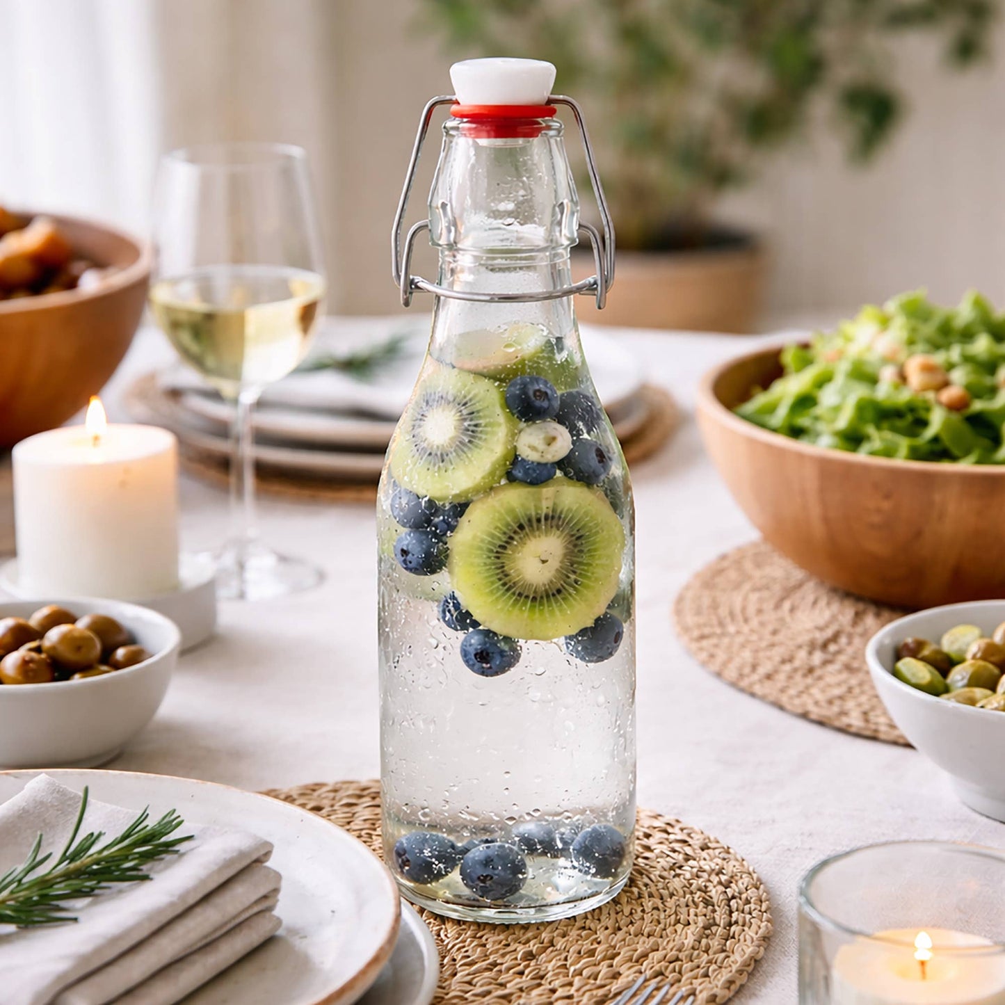 Small Swing Top Glass Bottle