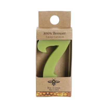 Beeswax Number Birthday Cake Candles