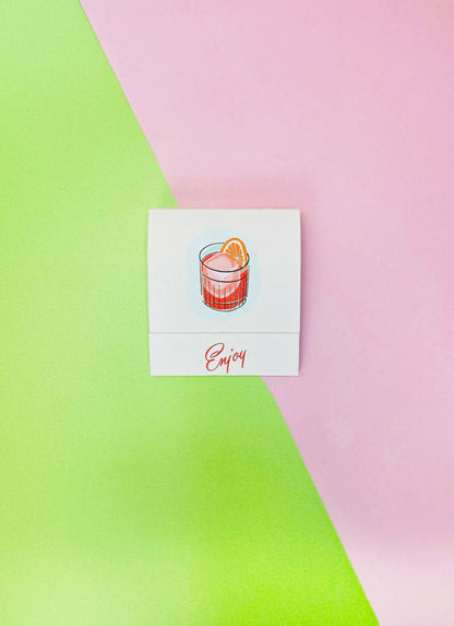 Negroni Cocktail Matchbook